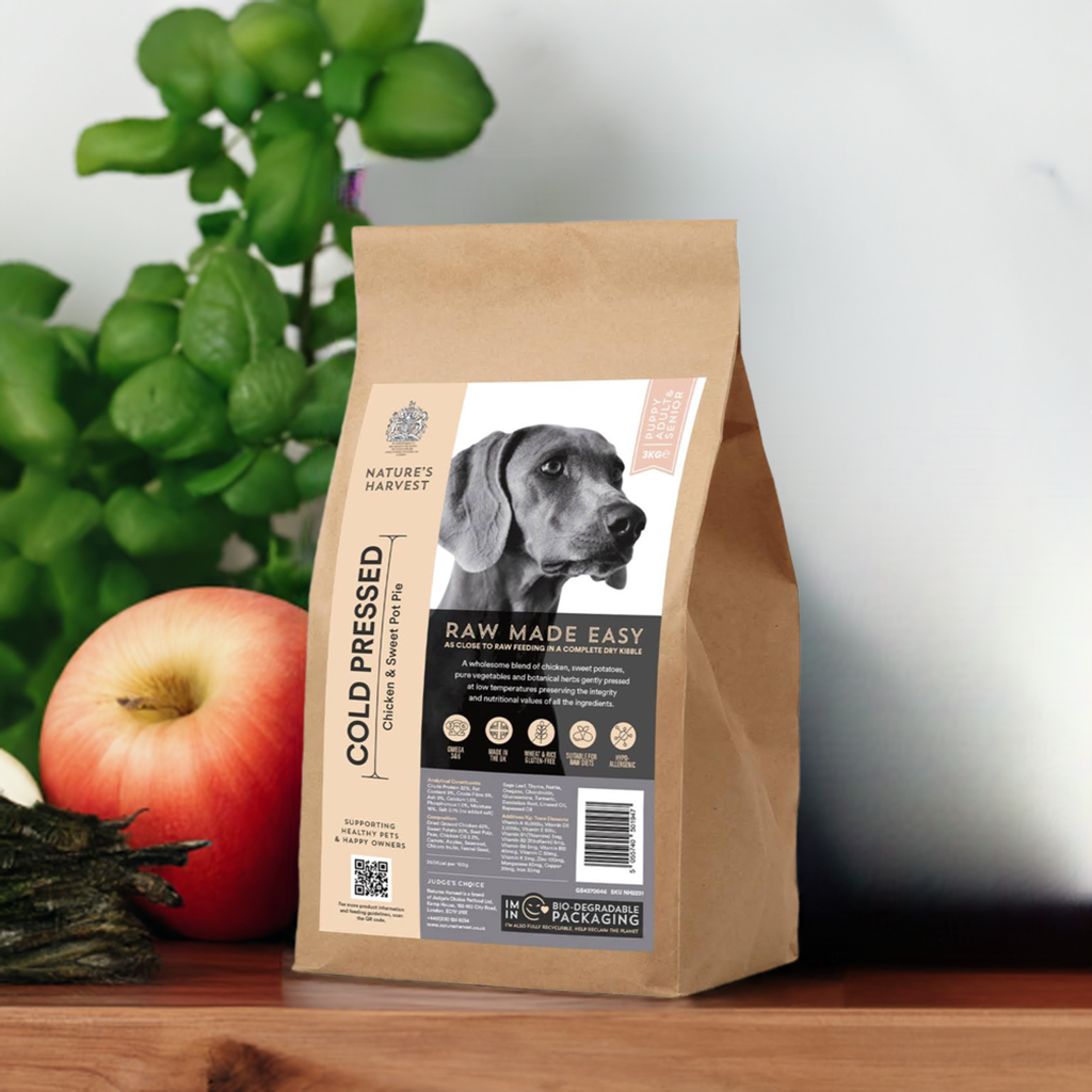 Cold Pressed Chicken and Sweet Potato 3KG Hypoallergenic Dog Food - Raw Made Easy