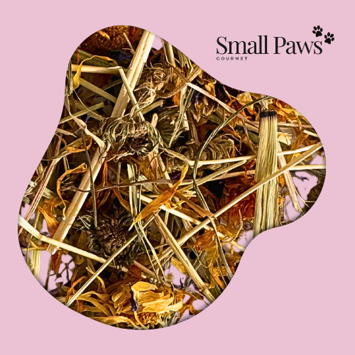 Timothy Hay with Flowers