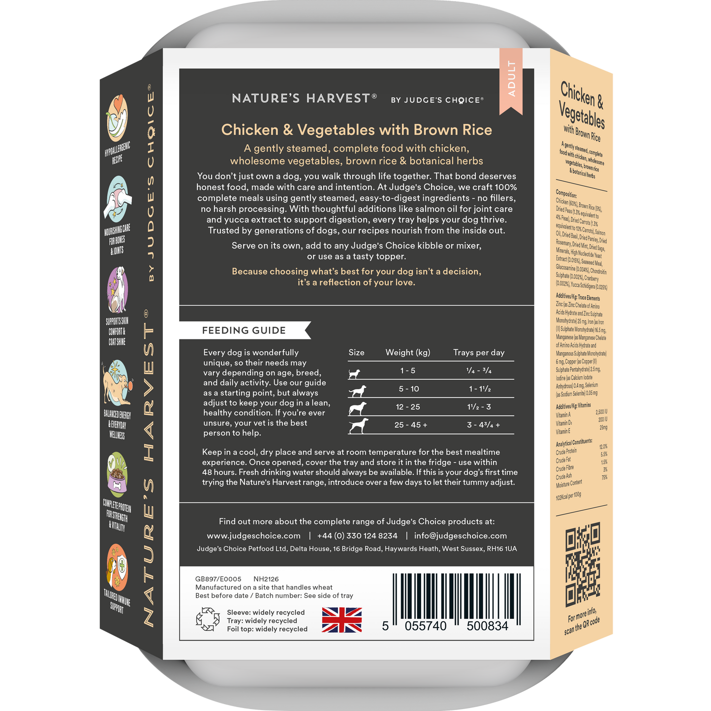 Chicken & Vegetables with Brown Rice Wet Dog Food - Adult