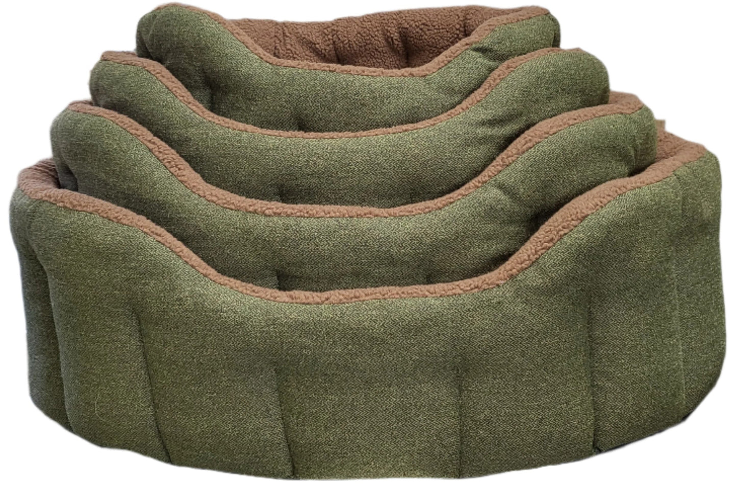 Premium Orkney Tweed Fleece Lined Bolster Beds