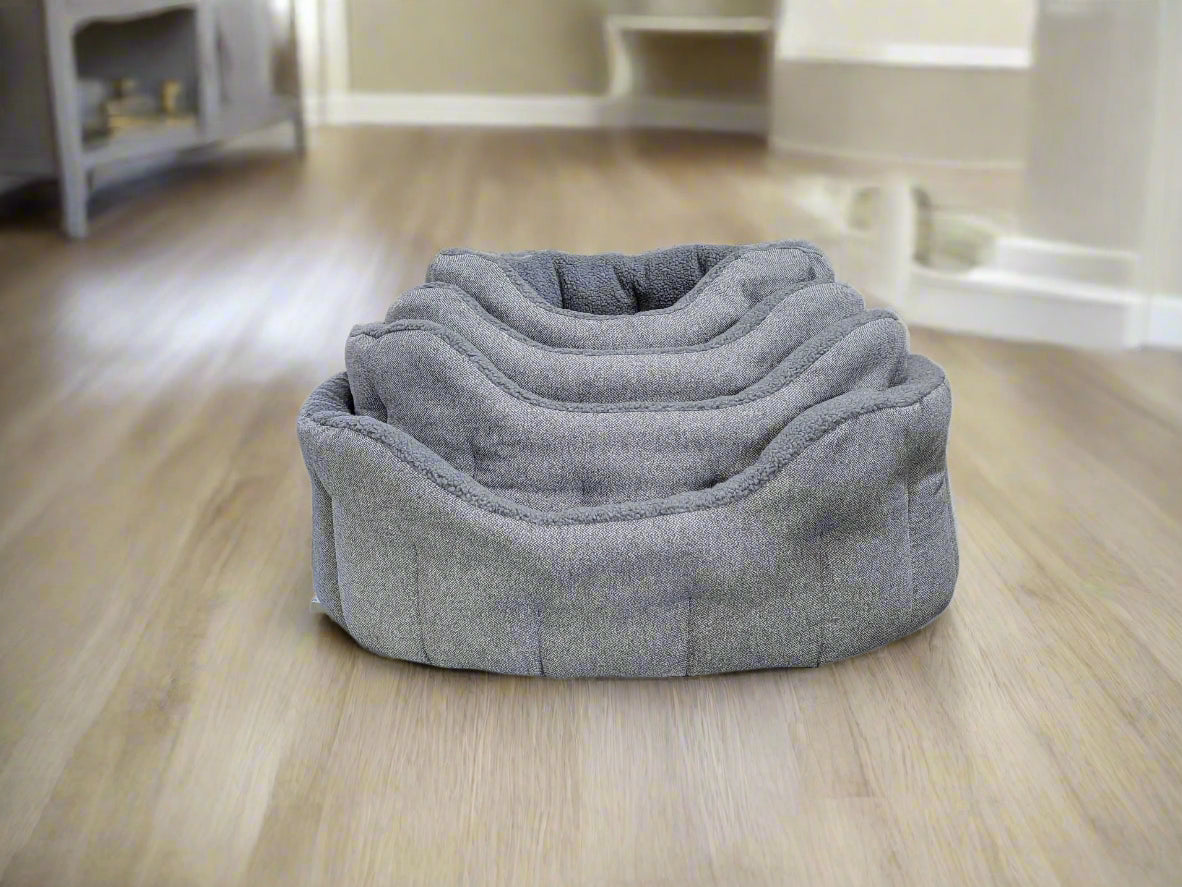 Premium Orkney Tweed Fleece Lined Bolster Beds