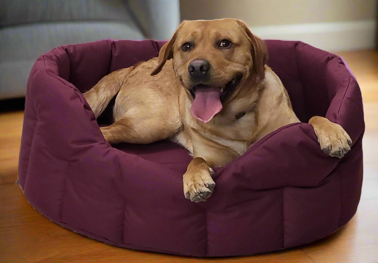 P&L Country Dog Tough Heavy Duty Oval High Sided Waterproof Dog Beds.