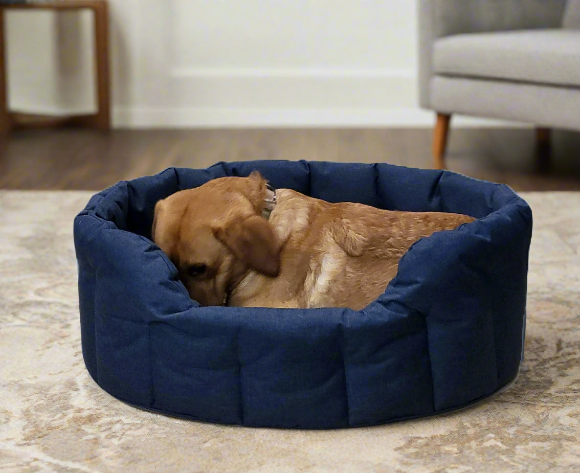 P&L Country Dog Tough Heavy Duty Oval High Sided Waterproof Dog Beds.