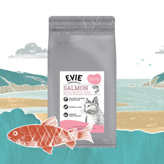 Evie Natural Dry Cat Food Salmon with Whitefish