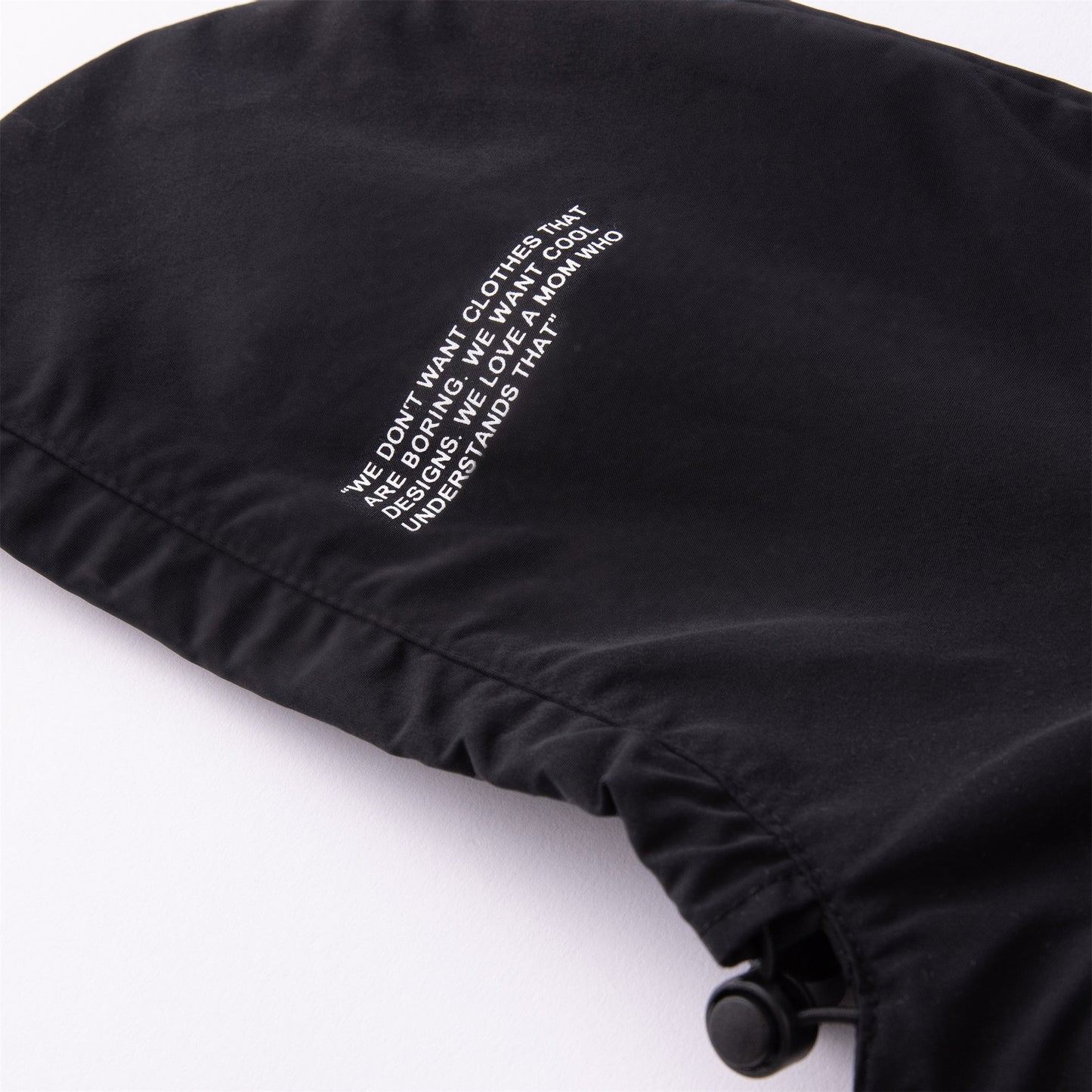 Four Leg Thin Coat with Slogan